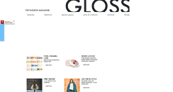 Desktop Screenshot of glossmag.ca