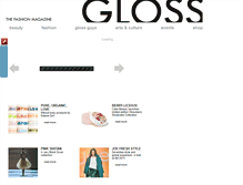 Tablet Screenshot of glossmag.ca